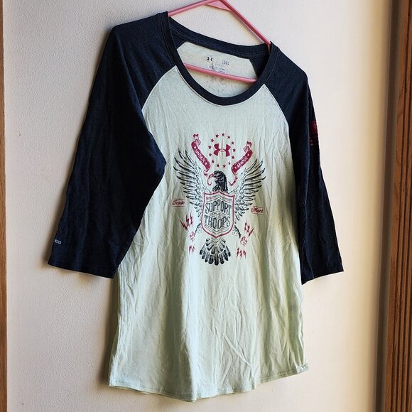 Under Armour "Support The Troops" Graphic Jersey Size Large - Picture 4 of 15